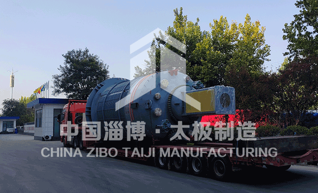 高品質6萬升非標搪玻璃反應釜中國淄博太極制造